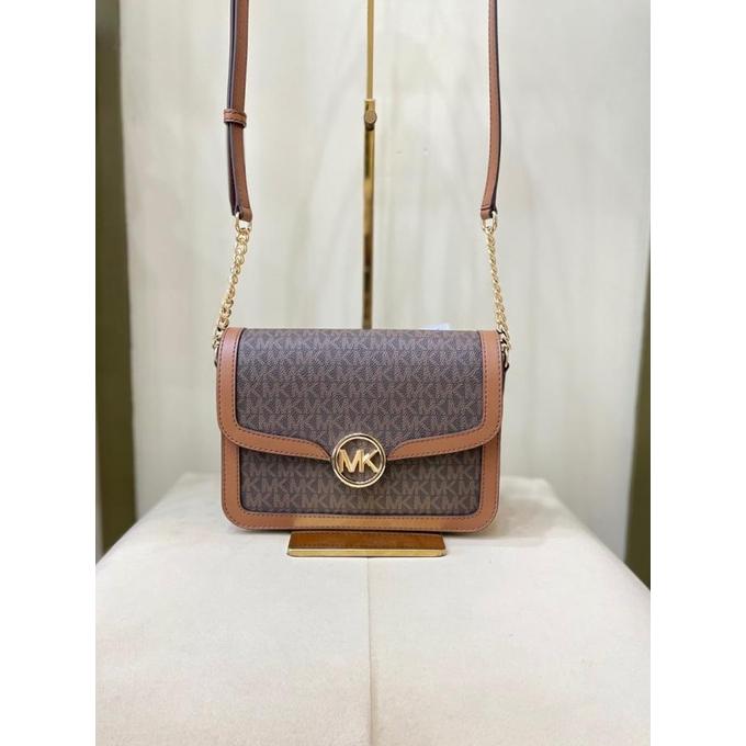 MK LEIDA MEDIUM FLAP SHOULDER BAG