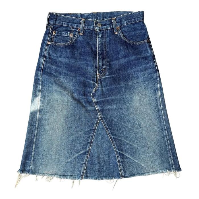 90's LEVIS BIG E 502 skirt Denim Selvedge