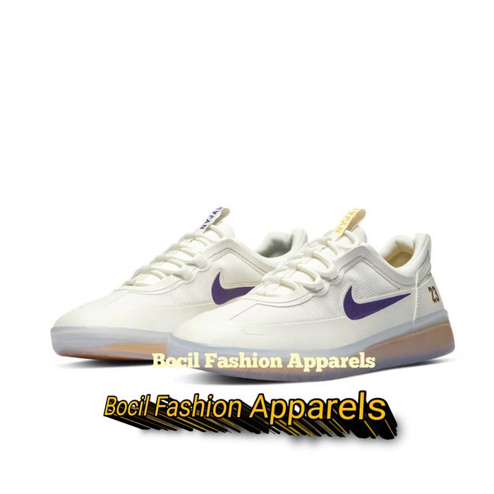 Sepatu Nike SB NYJAH FREE 2 Lakers Home White Court Purple [ 100% BNIB ] Brand New Include Box
