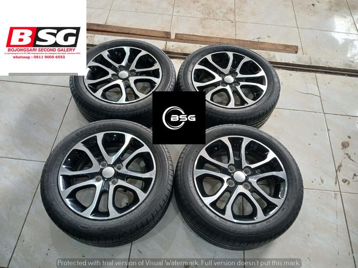 VELG MOBIL BEKAS STD  SIRION R15X6 4X100 ET 50 B/P + GY(2023) 185 55 R15(70%)