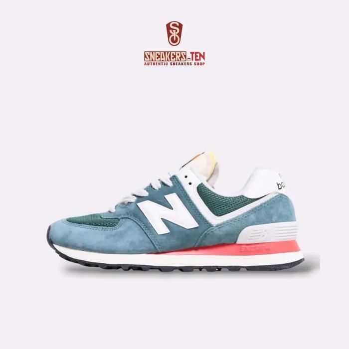 N*w Balance 574 Classic Green/White/Red 100% Original