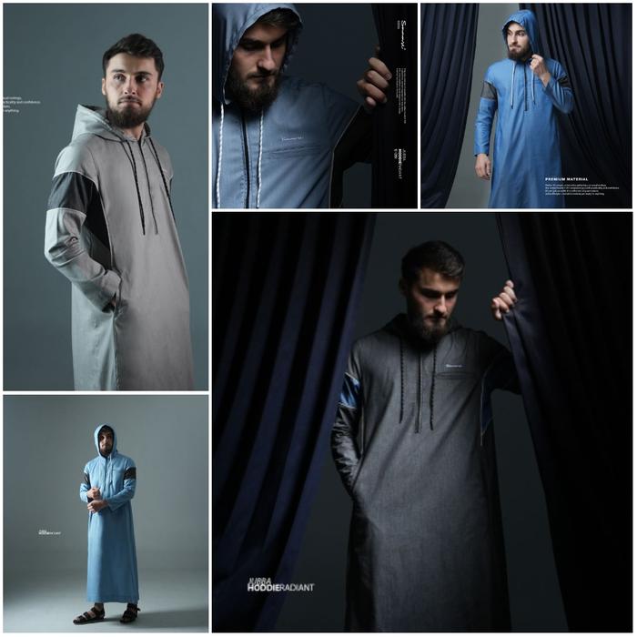 New Jubah Hoodie Samase Premium | Jubah Gamis Pria Hoodie Lengan Panjang - Elegan Stylish Kekinian