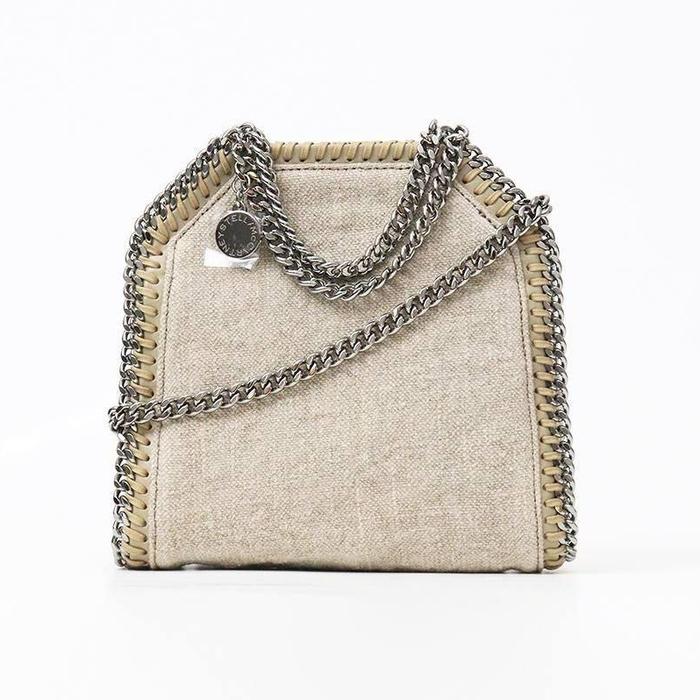 Stella McCartney Tiny Falabella Tote Natural Linen Shw