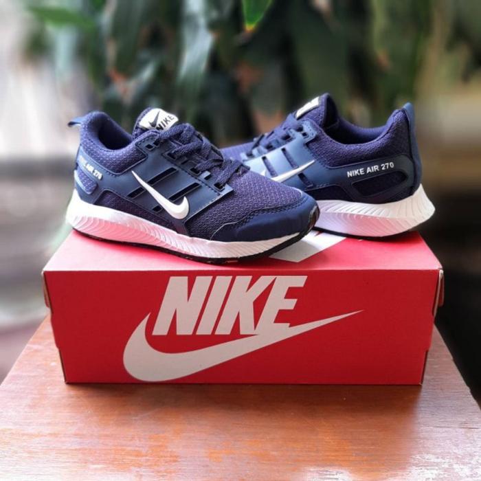 sepatu sekolah sneaker navy anak Nike air 270