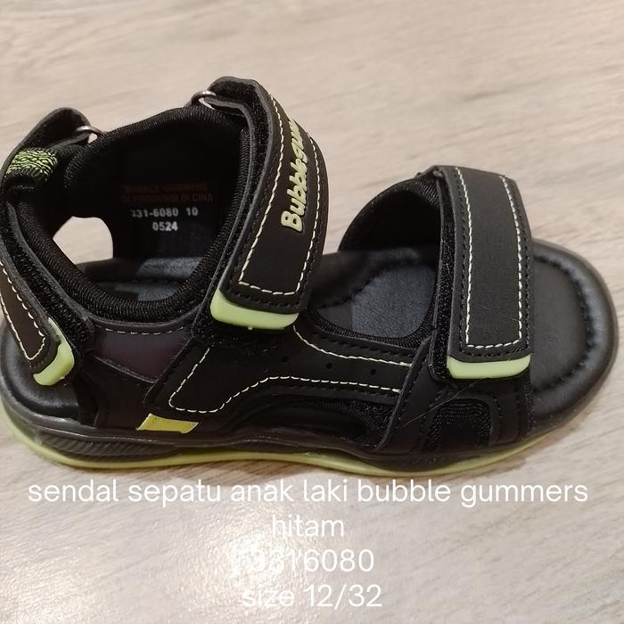 sendal sepatu anak laki bubble gummers  bata hitam