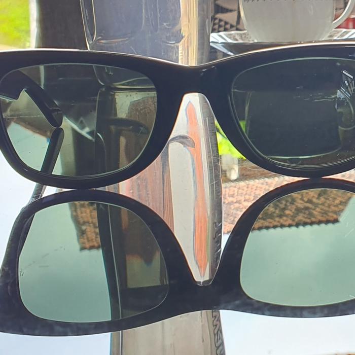 RAYBAN WAYFARER EBONY BLACK GLOSY USA BAUSCH & LOMB (B&L)