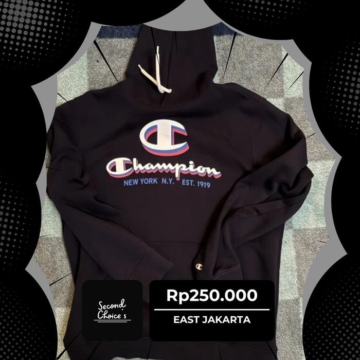 CHAMPION HOODIE ORIGINAL/ BUKAN SUPREME BAPE NIKE STUSSY VINTAGE THRIFT