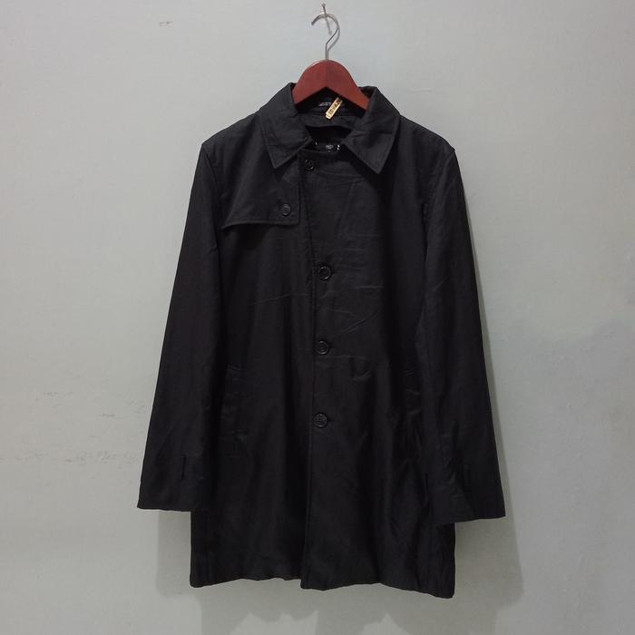 INED Homme Black Trench Coat