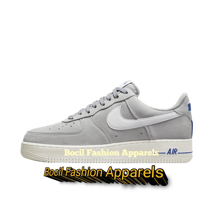 Sepatu Nike Air Force 1 0'7 Low Athletic Club' Grey White Navy [ 100% BNIB ] Brand New Include Box
