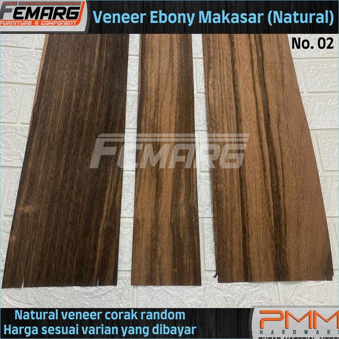 EBONY NATURAL VENEER VINER KULIT KAYU ASLI ORIGINAL NATURAL EBONY BERKUALITAS