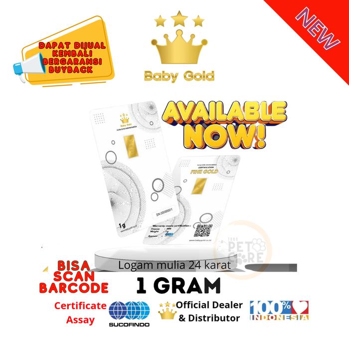 BABY GOLD 1 GRAM LOGAM MULIA EMAS 24Karat