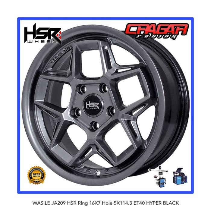 Velg HSR WASILE R16 Untuk estima sportage sienta civic rush - HSR WASILE R16