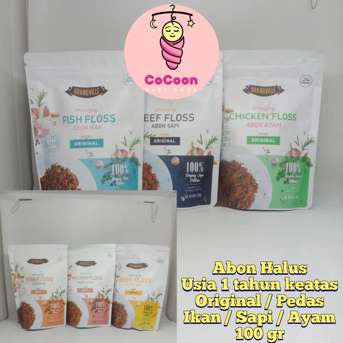 Snack Bayi Abon Bayi Grandvil Grandville Abon Sapi Ayam Ikan 100 gr