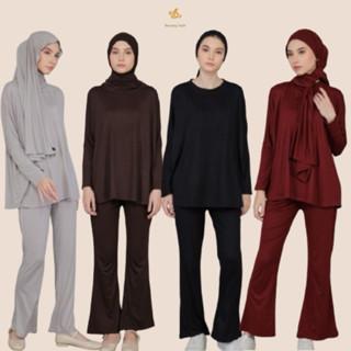 SAHARA ONE SET by Benang Hijab - Setelan Wanita Oneset Oversize Cotton Rayon Spandex Terbaru
