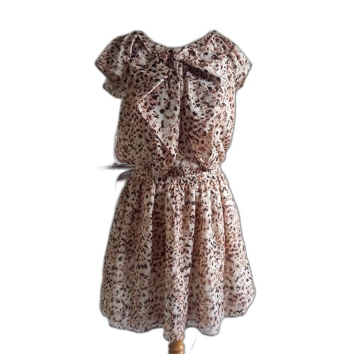 Dress wanita motif Macan Tutul