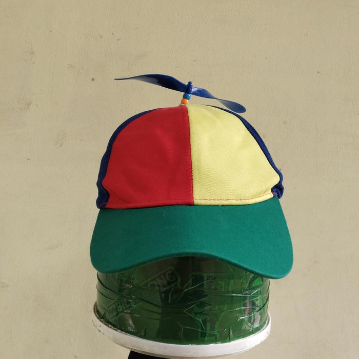 Topi Baling Baling / Topi Blok Colour size Free