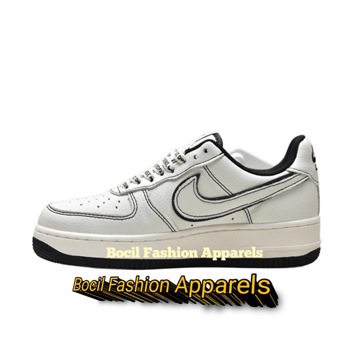 Sepatu Nike Air Force 1 0'7 Low Stussy White Black Reflective [ 100% BNIB ] Brand New Include Box