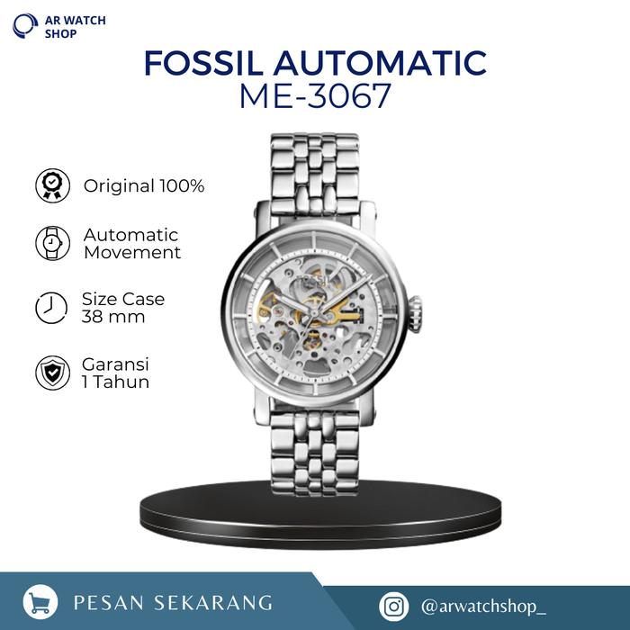 Jam Tangan Wanita Otomatis ME 3067 Boyfriend Automatic Stainless Steel Original