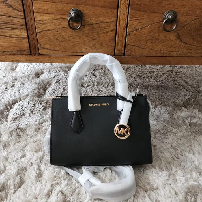 tas wanita mk sheila small satchel black ej