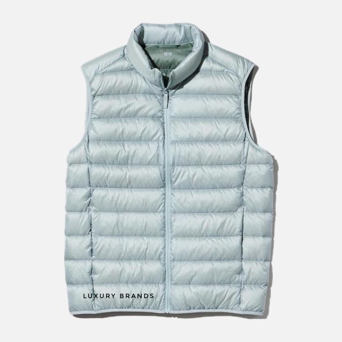 Jaket Vest Uniqlo Original Ultra Light Down Vest Jacket Light Grey