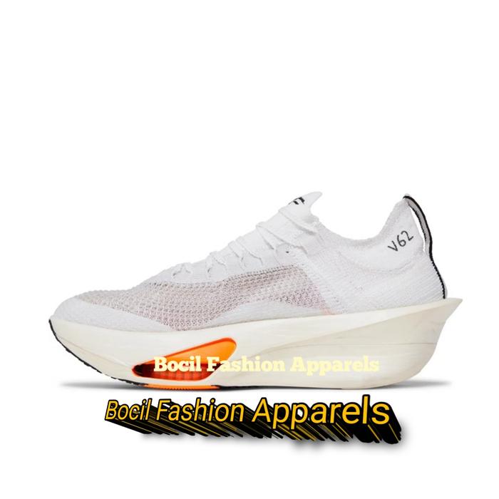 Sepatu Nike Air Zoom Alphafly Next % White Prototype Black Orange [ 100% BNIB ] Brand New Include Bo