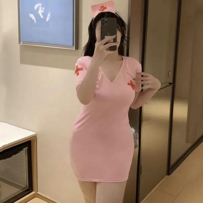 lingerie jumbo cosplay sexy Costume Sexy Nurse wanita sexy big size baju can wear to 100kg