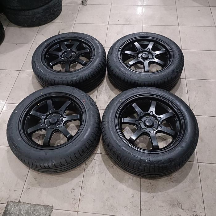 Velg Mobil Seken Racing Hsr Boroko Tjh Ring 17 Lebar 7,5 Et45 Pcd 5x114,3 Plus Ban 225/55 R17