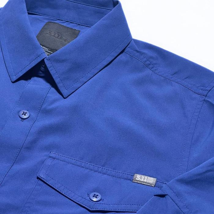 511 tactical kemeja lengan panjang marskman biru
