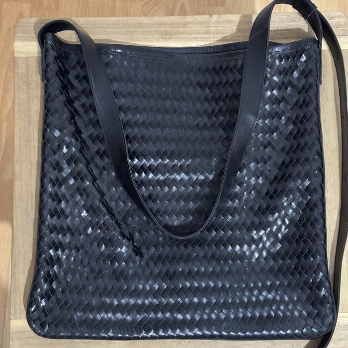 Zara Sling Bag Original Leather - kulit anyaman - Ready