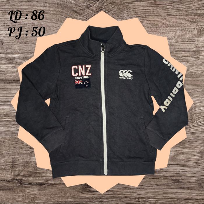 (Preloved) Jaket Canterbury Kids - Dark Grey #7-8tahun