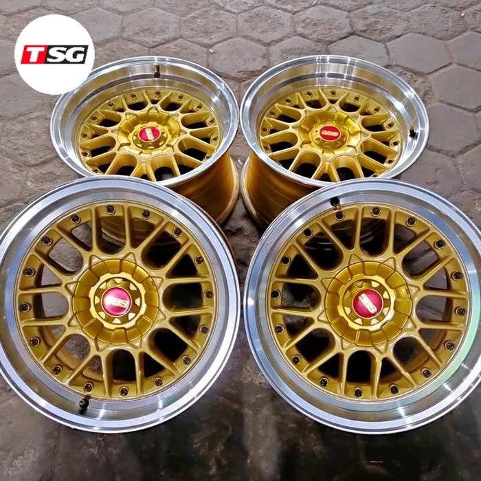 Velg Mobil Bekas Pelek Racing BBS Ring 16 Lebar 8/9 Lubang 4x100 4x114,3