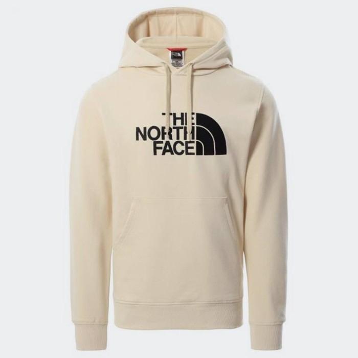 Jaket Hoodie The North Face Drew Peak Big Logo Bordir Original Cream