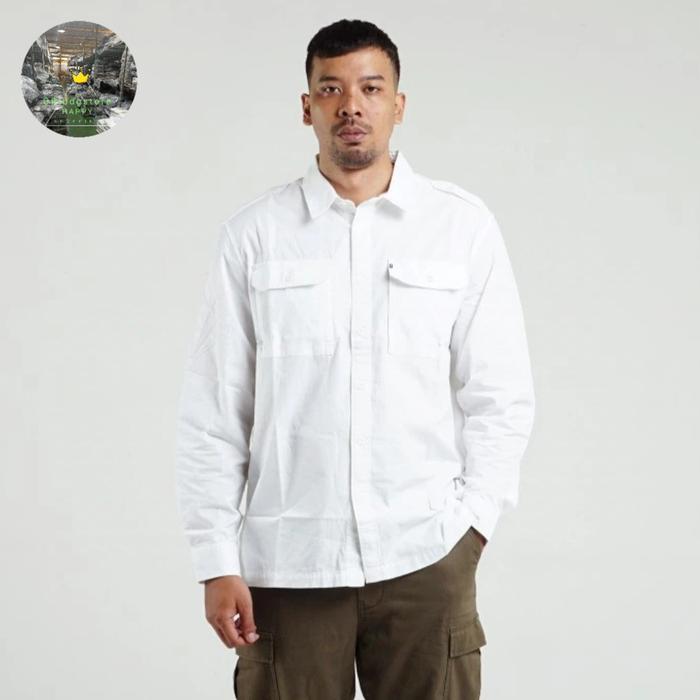 Kemeja putih lengan panjang Original MGEE CAMPER CKPR & CBPR 006 WHITE