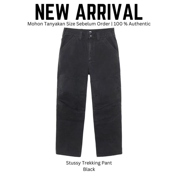 Stussy Trekking Pant Black Celana Jeans Original 100 %