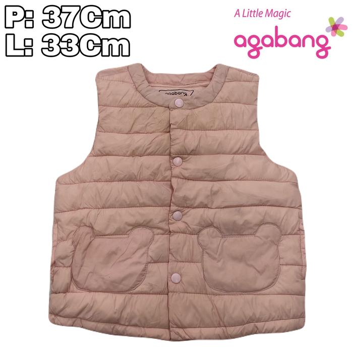 JK57 Vest Bulang Agabang Peach 1 Th Outdoor  Rompi Bulu Angsa Winter Musim Dingin Pendaki