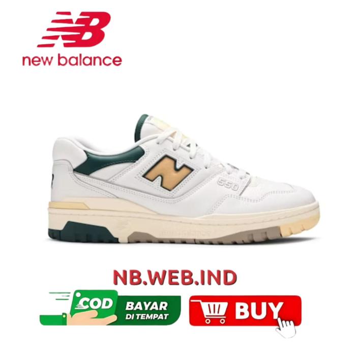 SEPATU NB NEW BALANCE 550 NATURAL GREEN YELLOW 100% BNIB