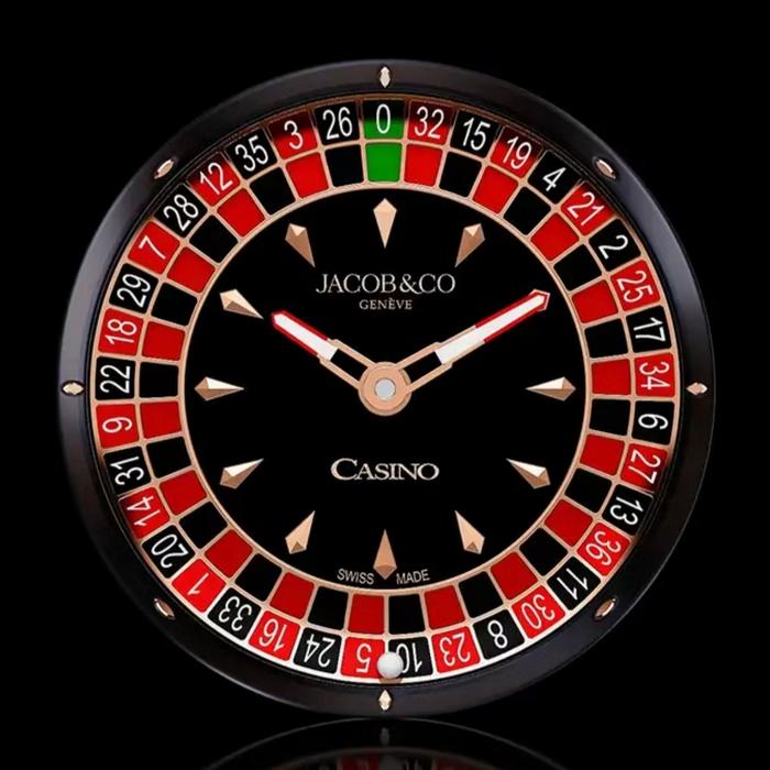 Jam tangan Automatic Swiss JACOB & CO Casino Roulette fullset
