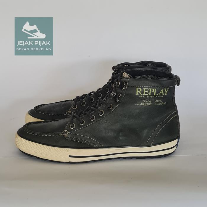 SEPATU REPLAY SIZE 44 INSOLE 28 CM Casual Shoes Sneaker Black