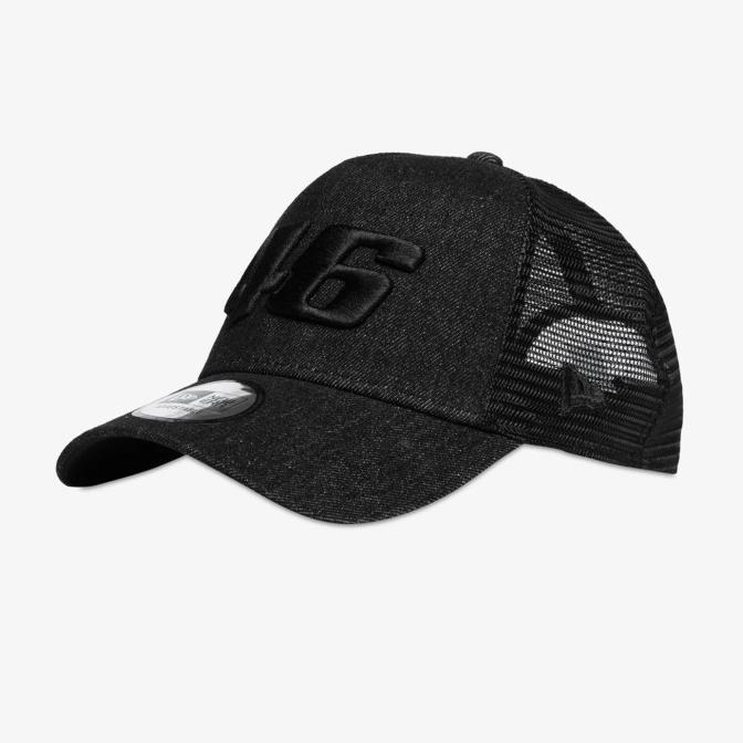 VR46 Trucker New Era DENIM EF VR46 Cap. Topi Unisex Pria Wanita