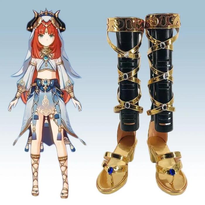 Genshin Impact Nilou Cosplay Shoes Nilou Anime Cos Comic Halloween For Woman Men Shoes