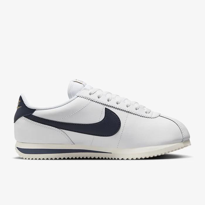 Sepatu Sneakers Nike Cortez Olympics Leather Original Navy White