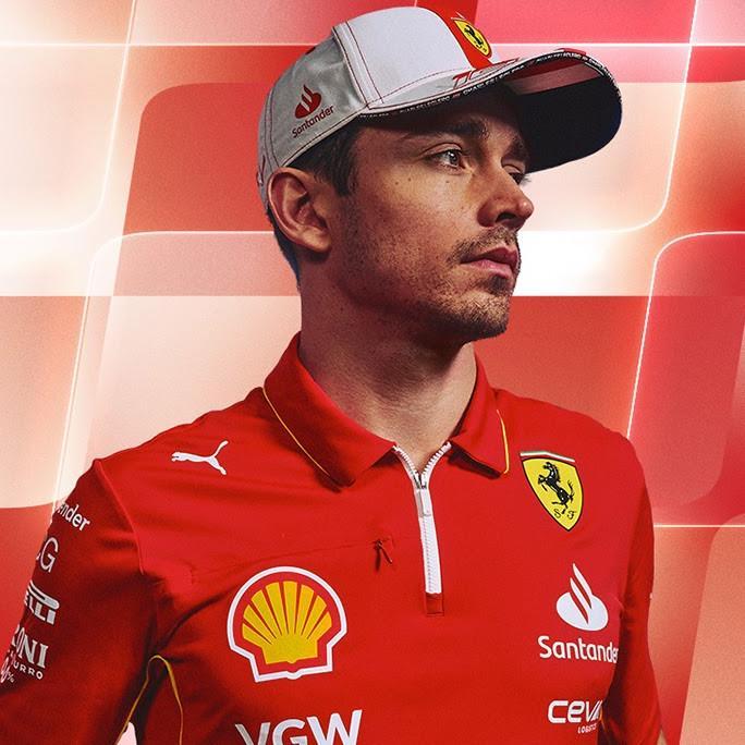 Scuderia Ferrari F1 2024 Charles Leclerc Monaco GP Cap. Topi Unisex