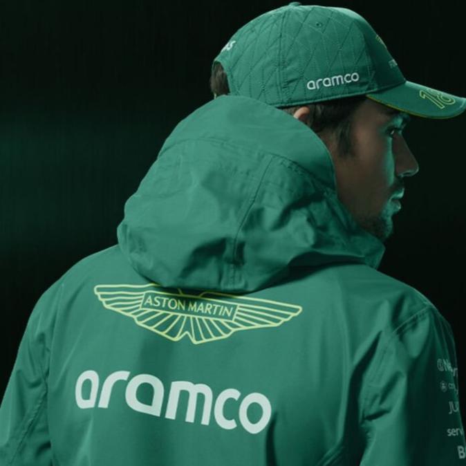 Aston Martin F1 2024 Team Rain Jacket. Jaket Hujan Unisex