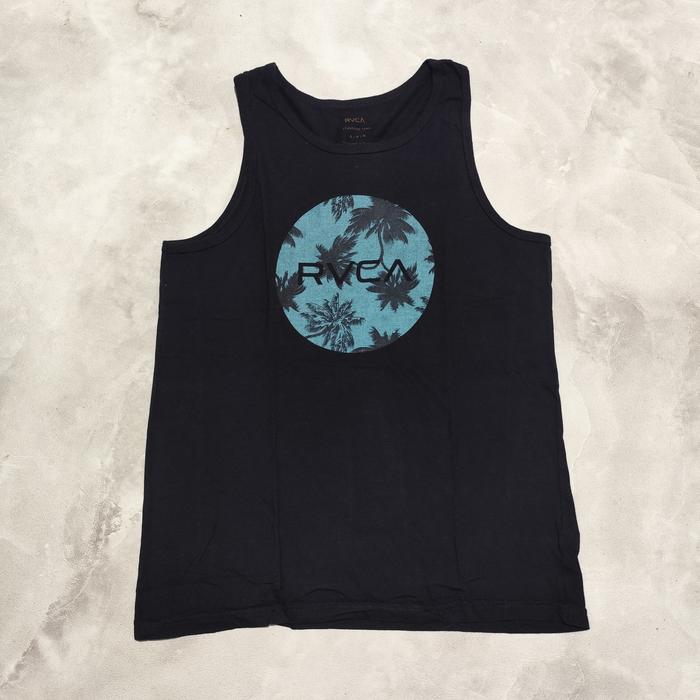 baju kaos singlet pria rvca hitam bekas