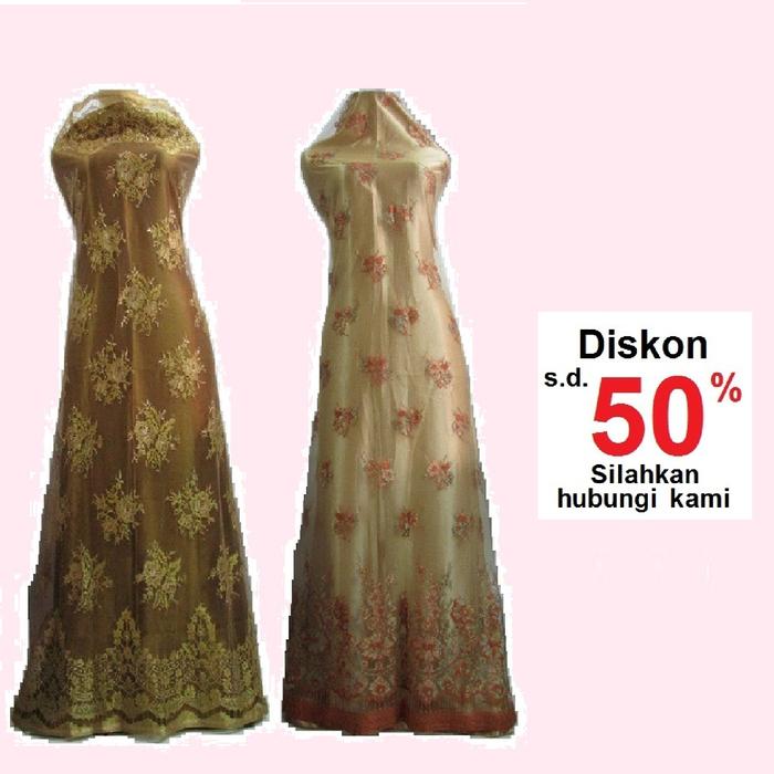 Kain Panel Semi Perancis Ceplok 2 Warna Metalik Ada Rijek A