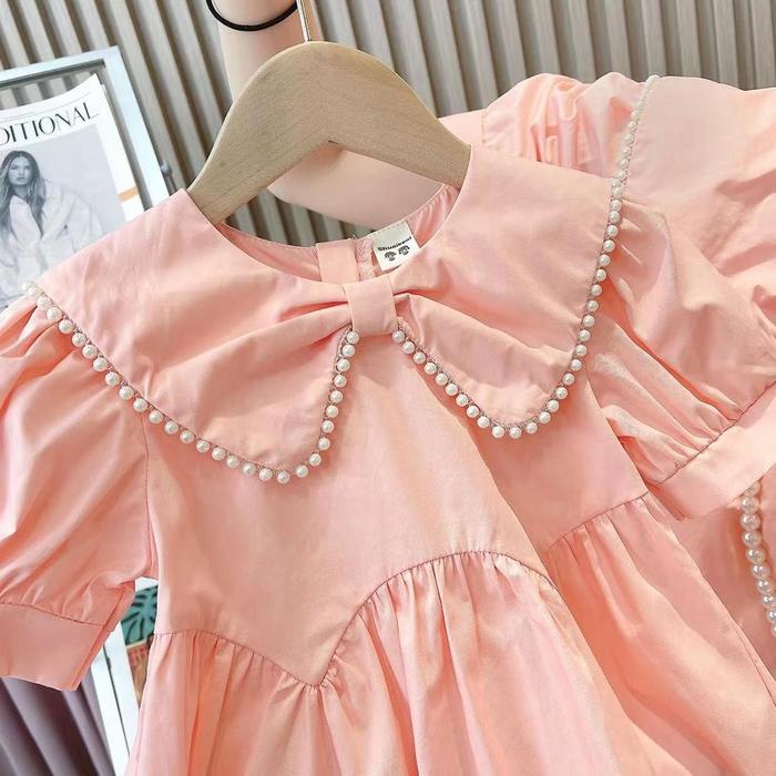 UCHINO Ashley Pearl Dress | Dress Anak Perempuan | Baju Jalan Anak