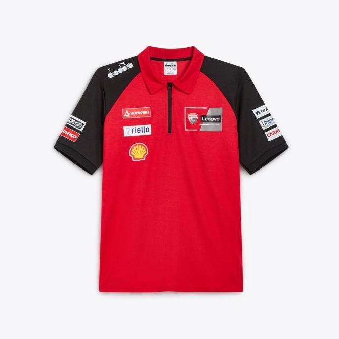 Ducati MotoGP 2024 Team Polo. Kaos Polo Pria