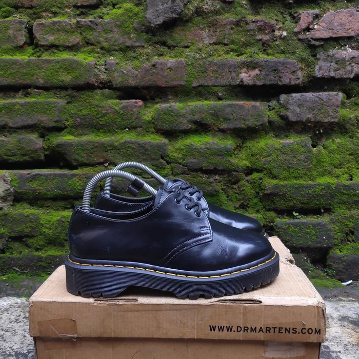 dr martens 1461 bex sole black smooth