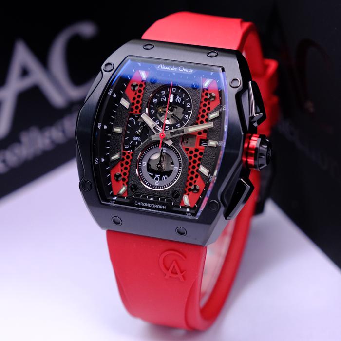 ALEXANDRE CHRISTIE AC 6608 / AC6608 BLACK RED PRIA. ORIGINAL