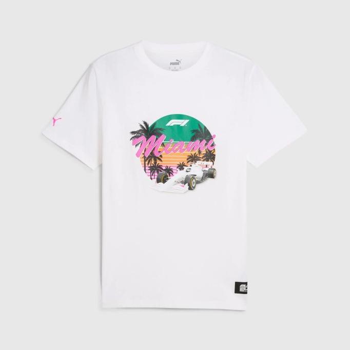 F1 Collection PUMA F1 2024 Miami GP T-Shirt. Kaos Unisex
